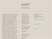 Tablet Screenshot of alejandro-casona.com